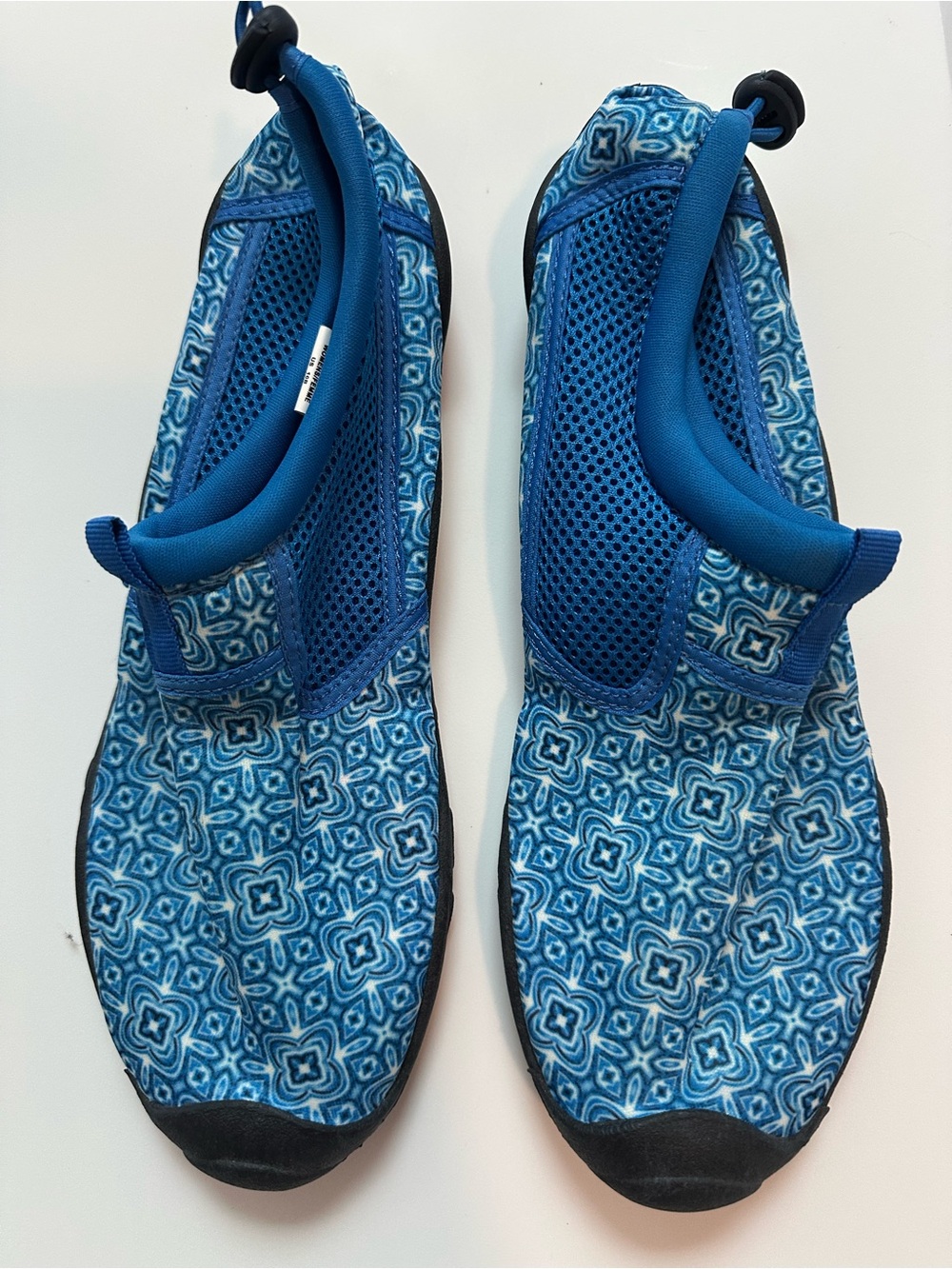 Lands' End Blue Patterned Kids Water Shoes